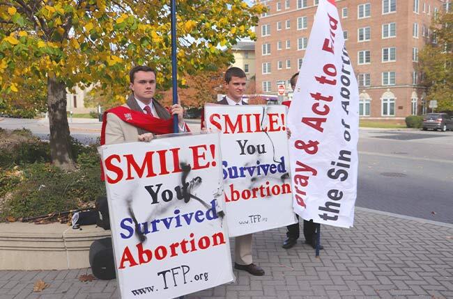 Abortionist attacks pro-lifers at Johns Hopkins University