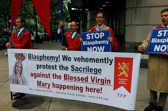 Regurgitated Blasphemous Movie DOGMA Prompts Protest in New York