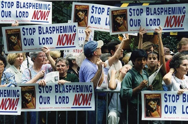 Regurgitated Blasphemous Movie DOGMA Prompts Protest in New York