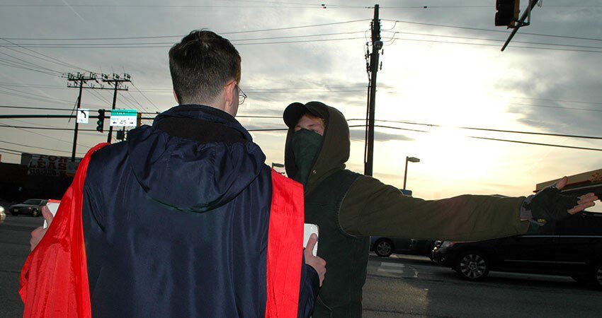 Pro-Homosexual Blasphemers Shout "God is Dead" at TFP Rally