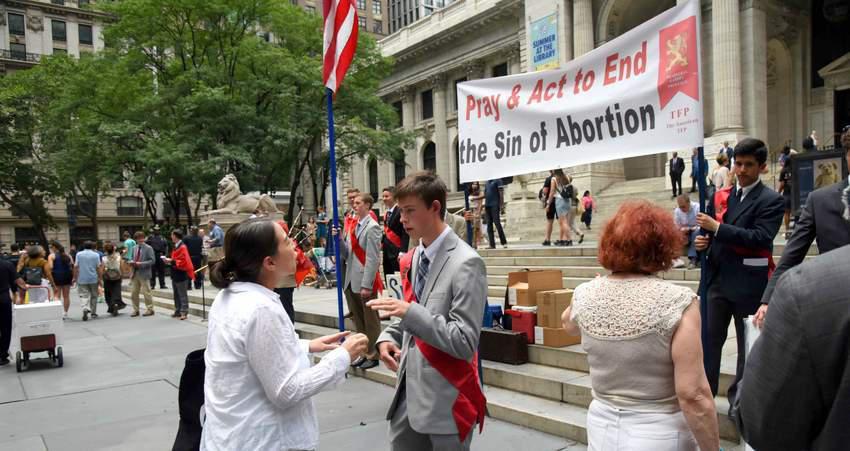 Pro-life activism in New York City