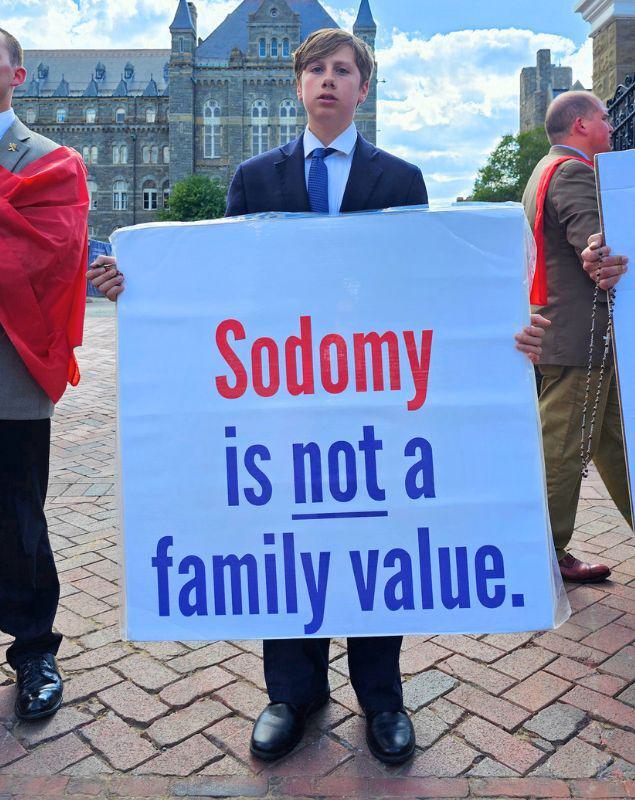 Defending moral values at Georgetown University