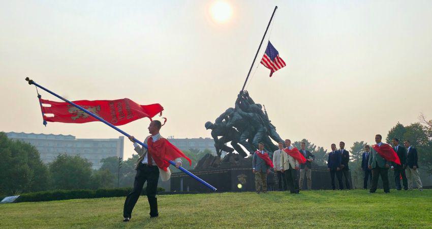 pro-life tour visits Iwo Jima Monument